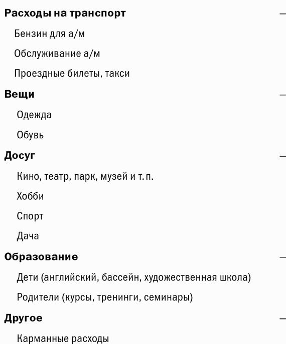 Куда уходят деньги. Как грамотно управлять семейным бюджетом